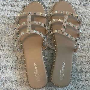 Studded Slip on Sandals